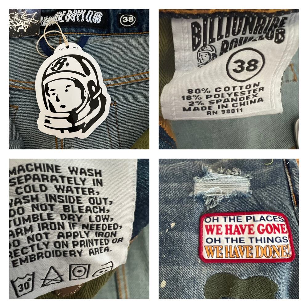 Billionaire Boys Club Moonrocks Slim Fit Jeans Men Size 38 - Picture 10 of 13